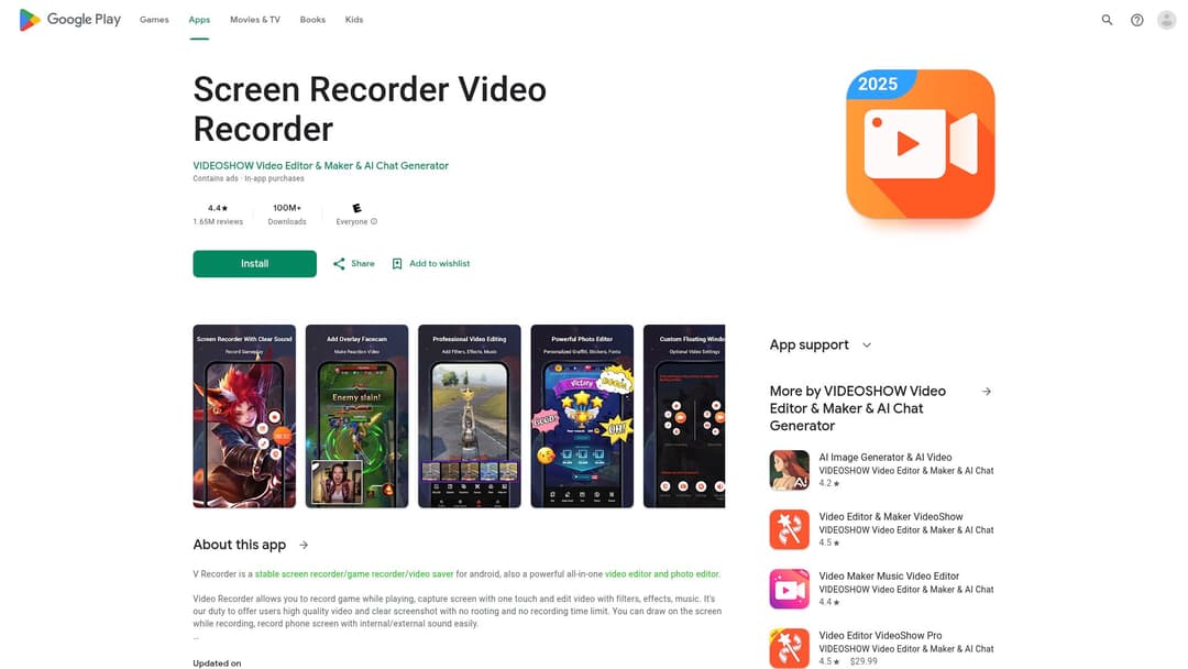 Screen Recorder Video Recorder (V Recorder)