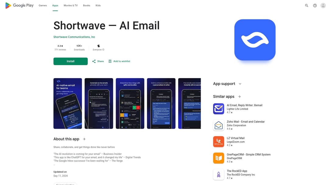 Shortwave — AI Email