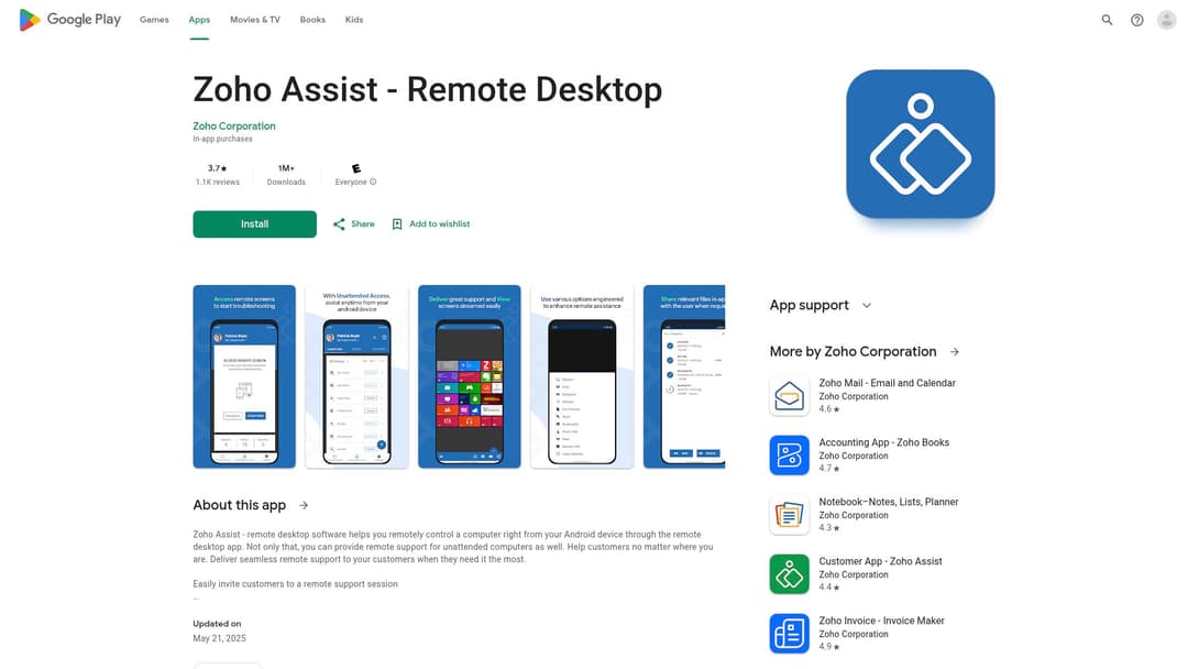 Zoho Assist - Remote Desktop