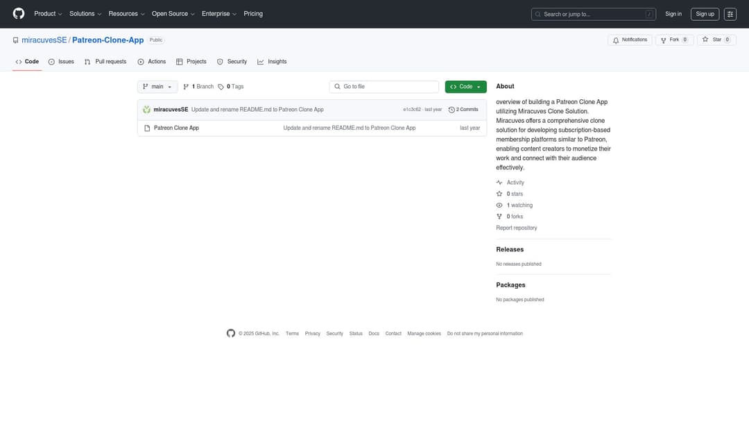 miracuvesSE/Patreon-Clone-App