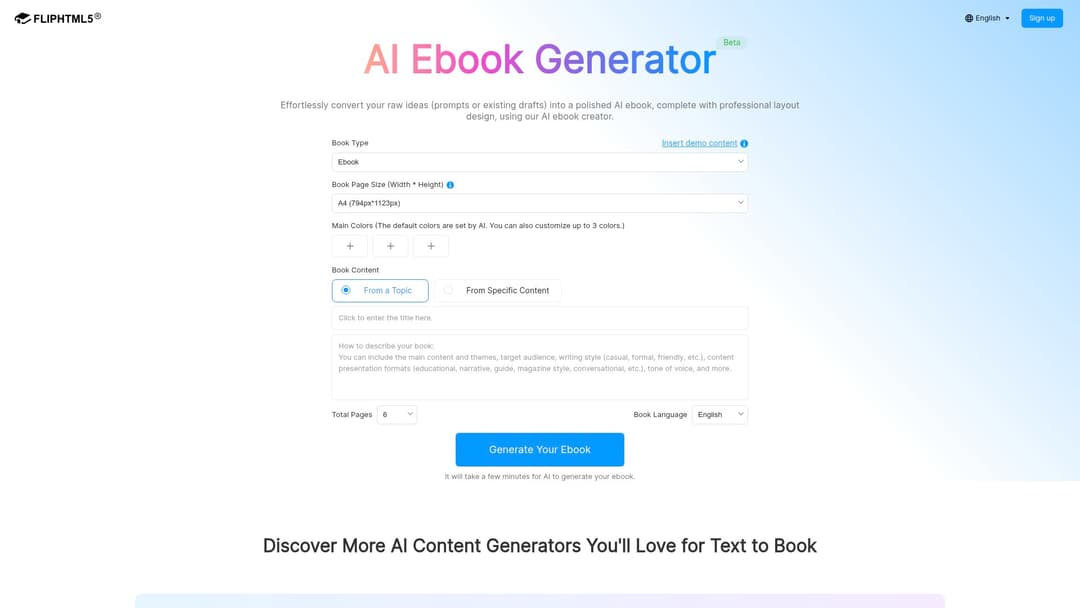 FlipHTML5 AI Brand Book Generator