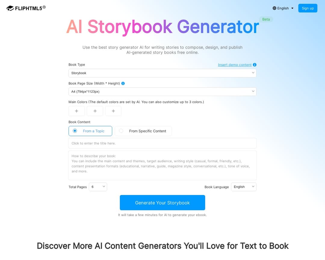 AI Storybook Generator