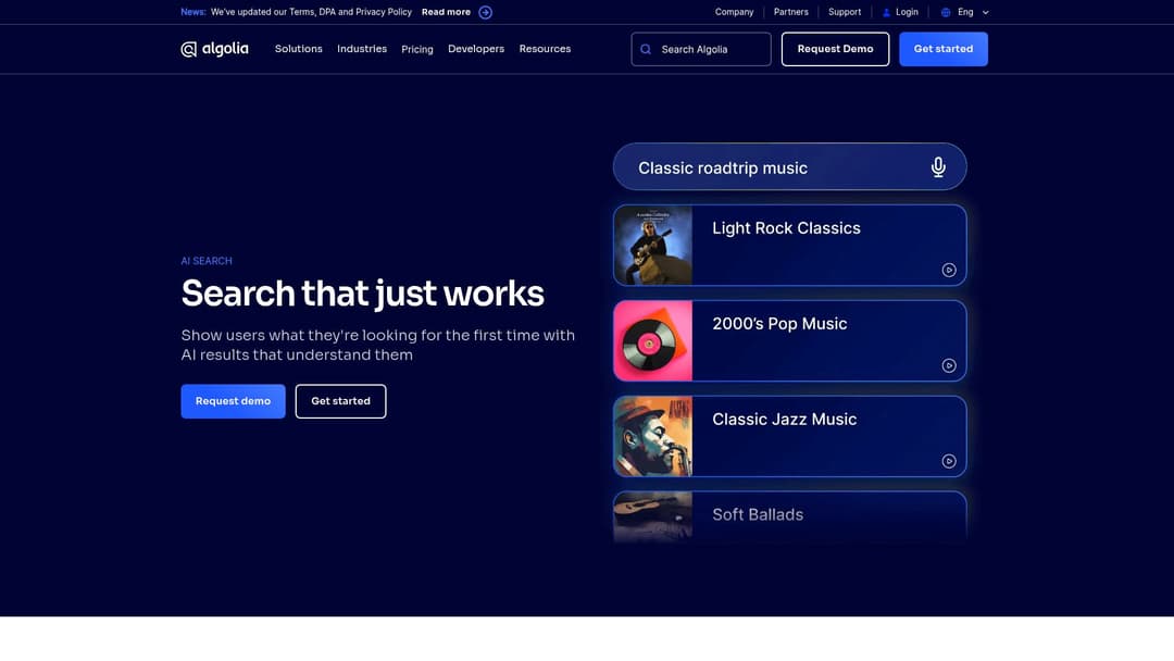 Algolia AI Search