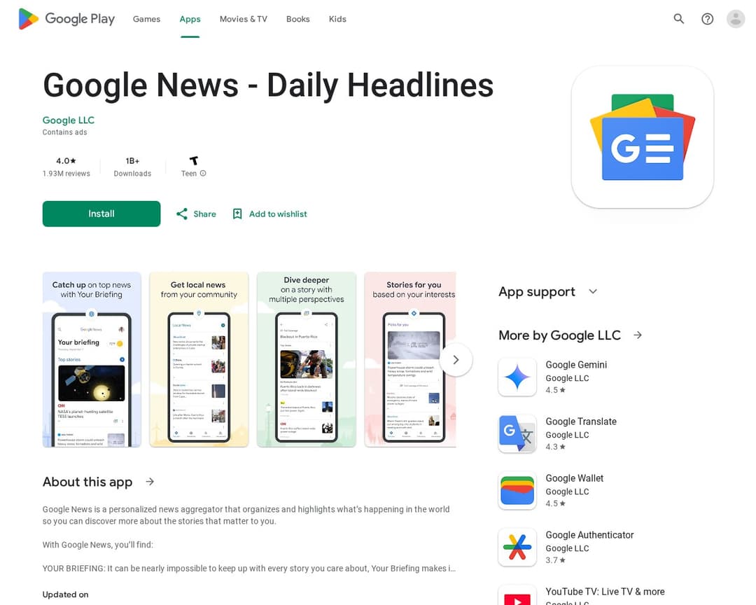 Google News - Daily Headlines