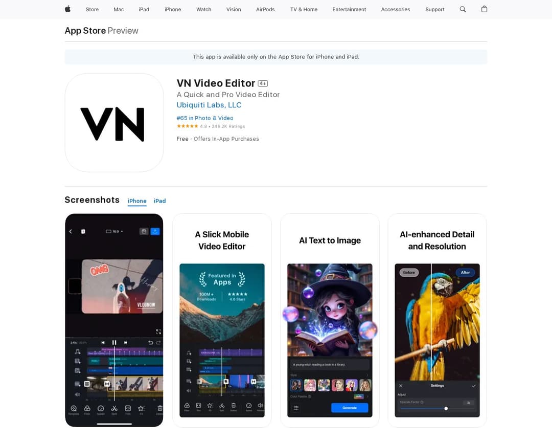 VN Video Editor