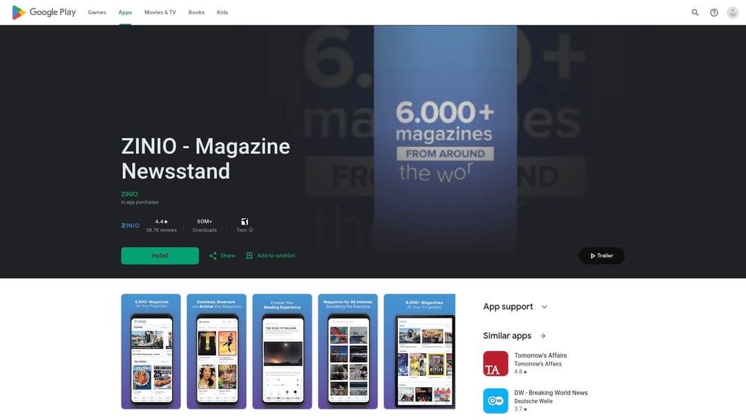 ZINIO - Magazine Newsstand
