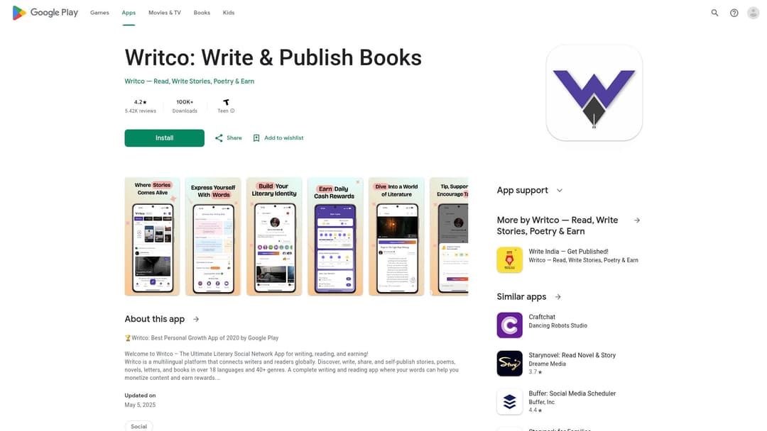 Writco: Write & Publish Books