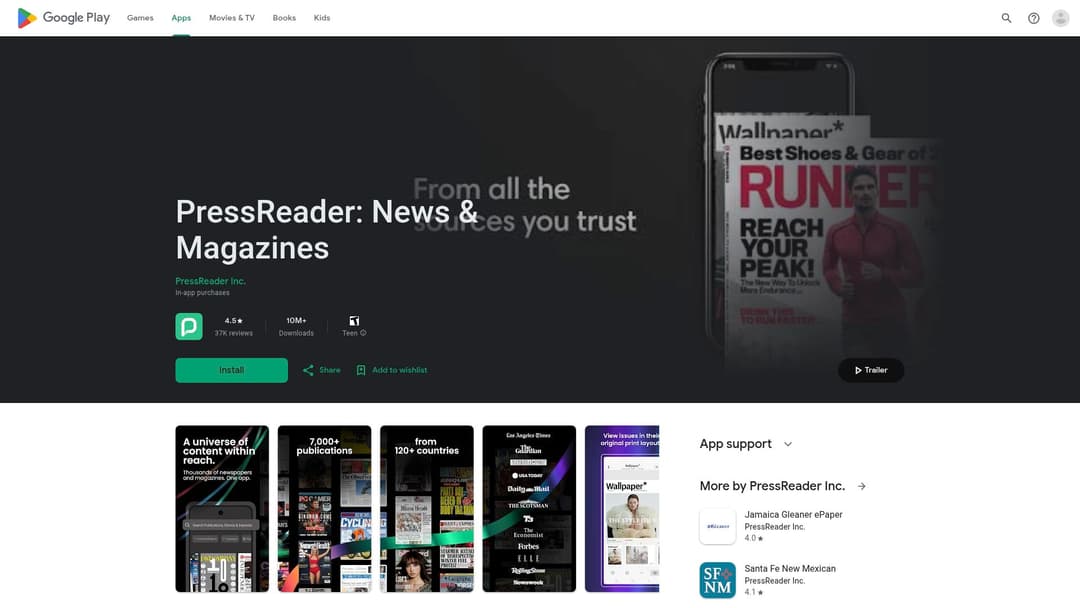 PressReader: News & Magazines