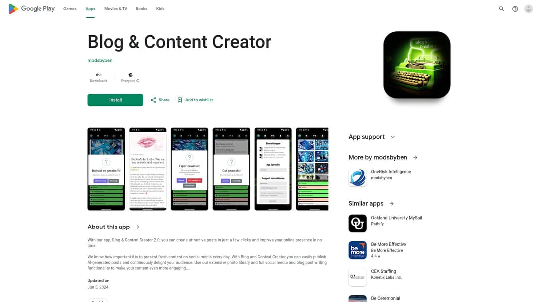 Blog & Content Creator