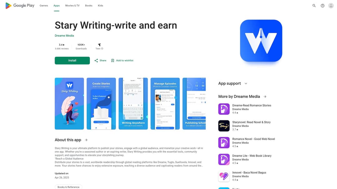 Stary Writing-write and earn