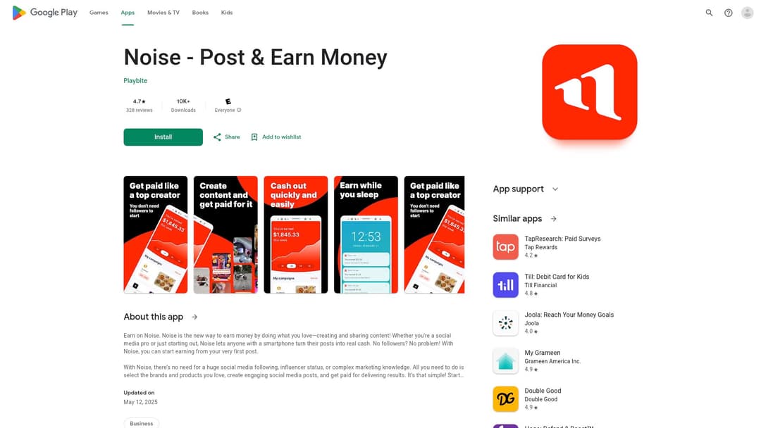 Noise - Post & Earn Money