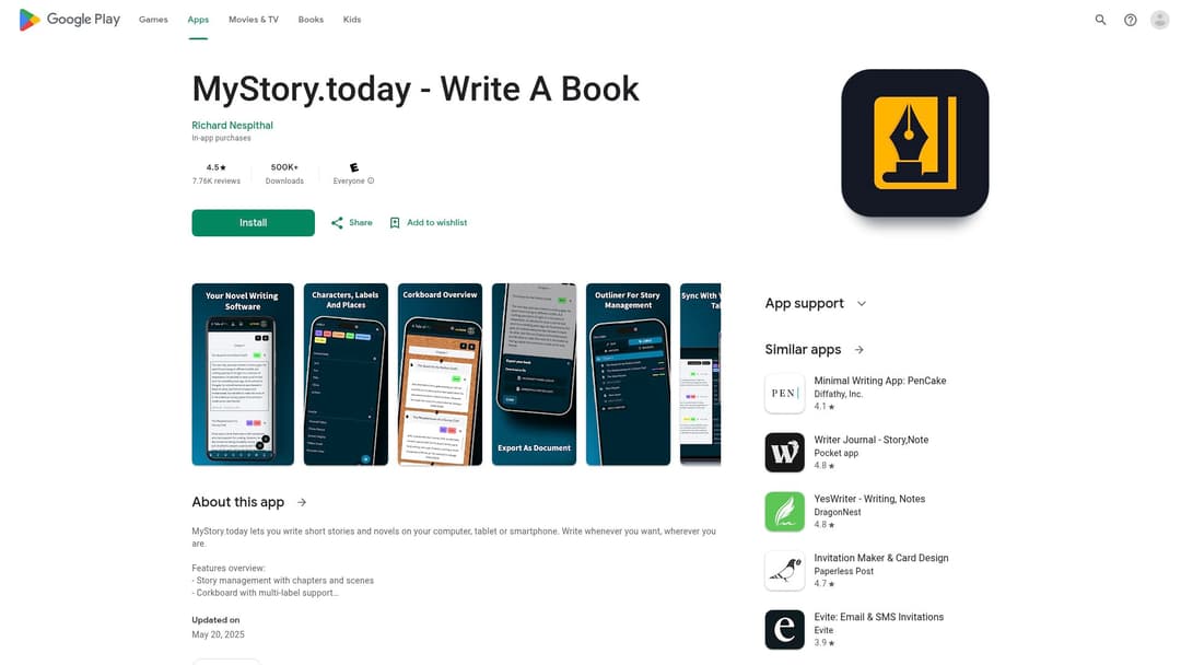 MyStory.today - Write A Book