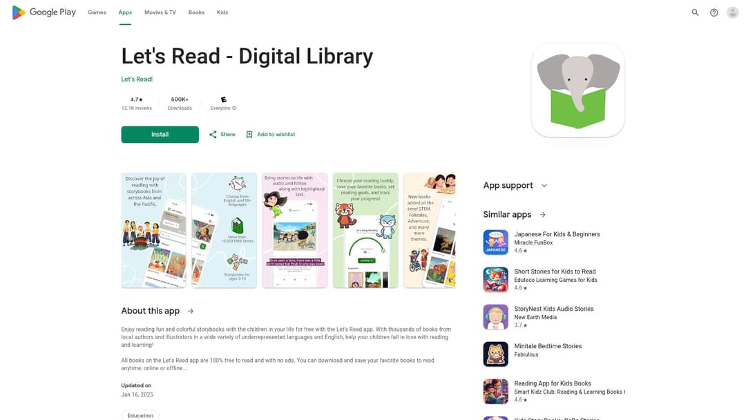 Let's Read - Digital Library