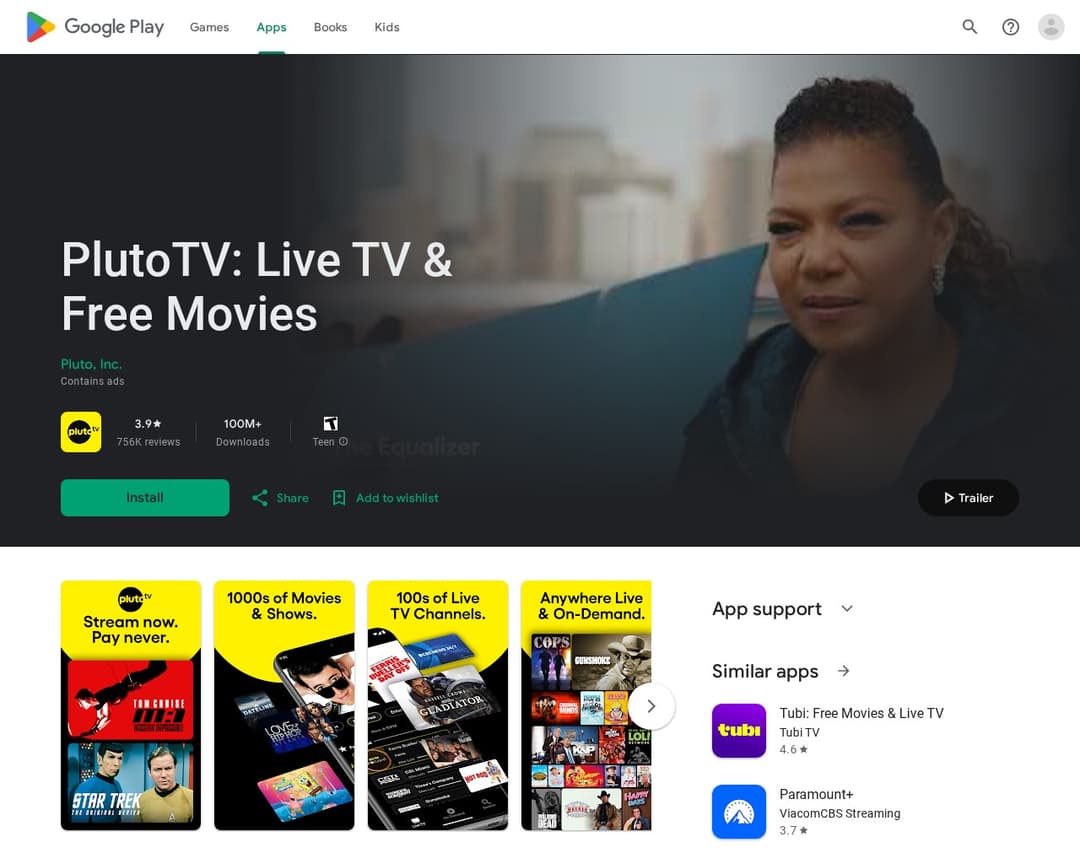PlutoTV: Live TV & Free Movies