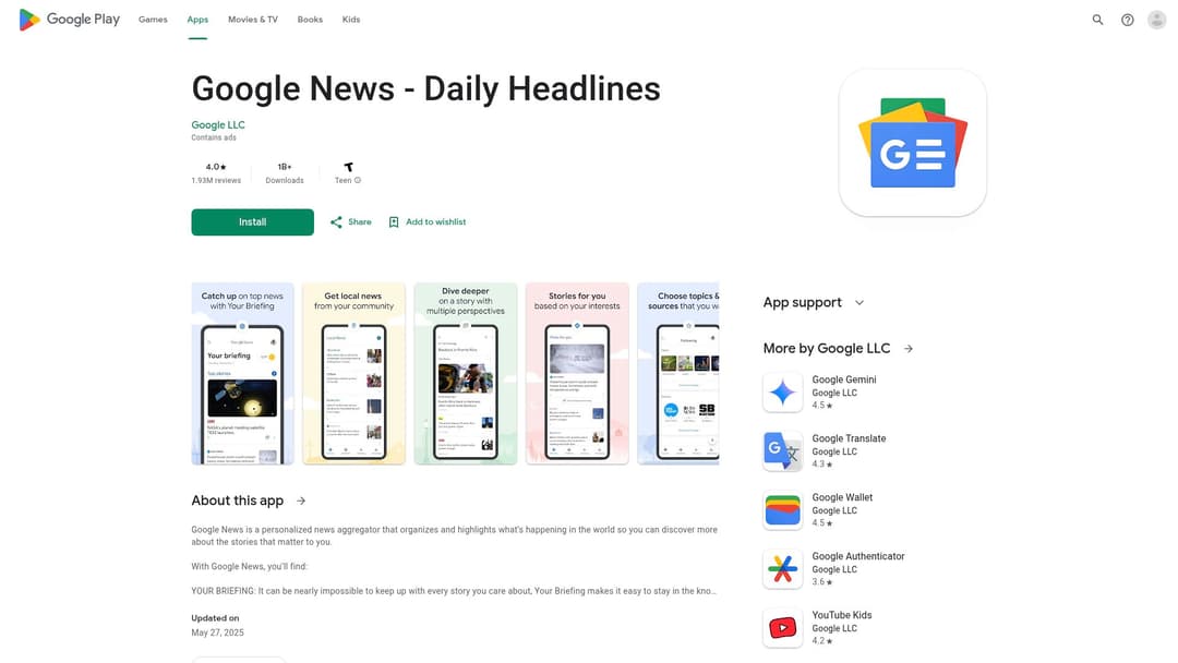 Google News - Daily Headlines
