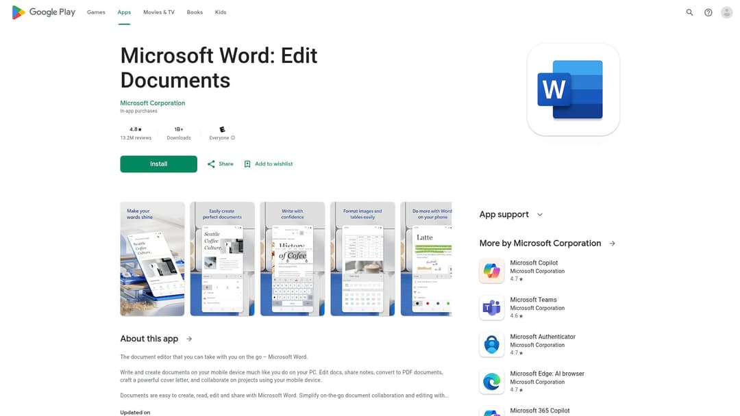 Microsoft Word: Edit Documents