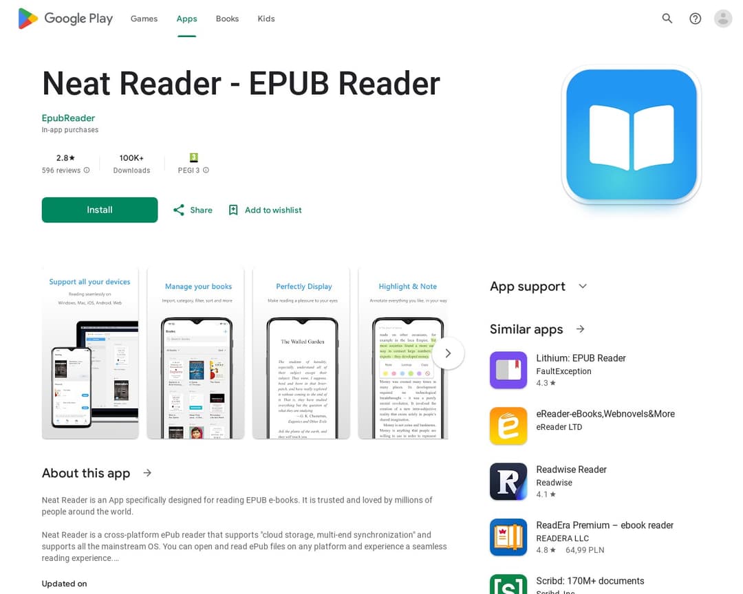 Neat Reader - EPUB Reader
