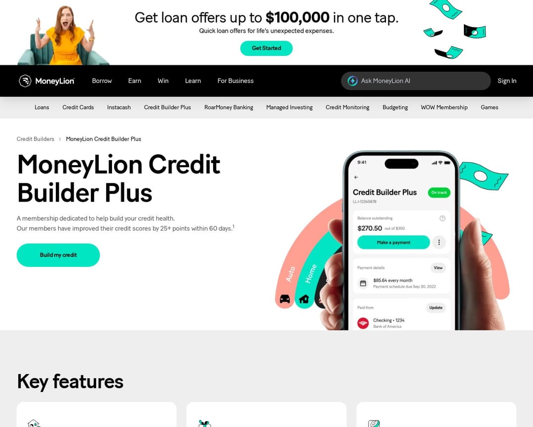 MoneyLion Credit Builder Plus