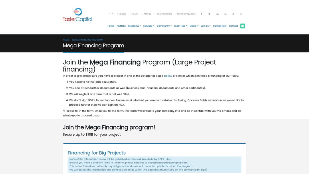 Mega Financing