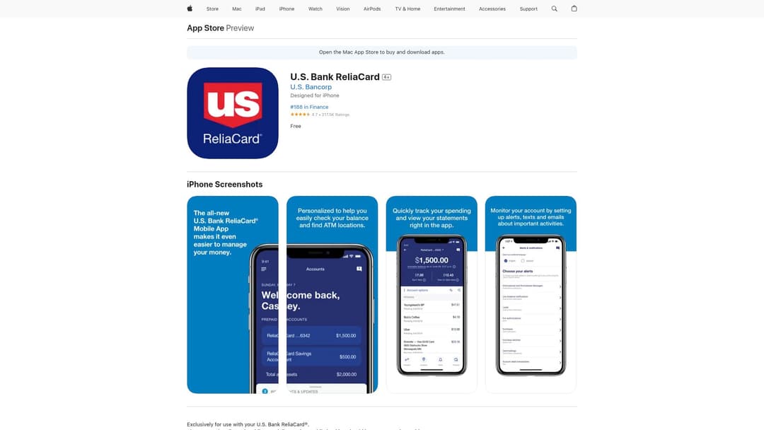 U.S. Bank ReliaCard