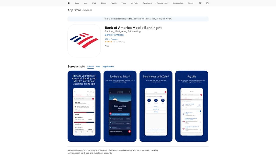 Bank of America Mobile Banking