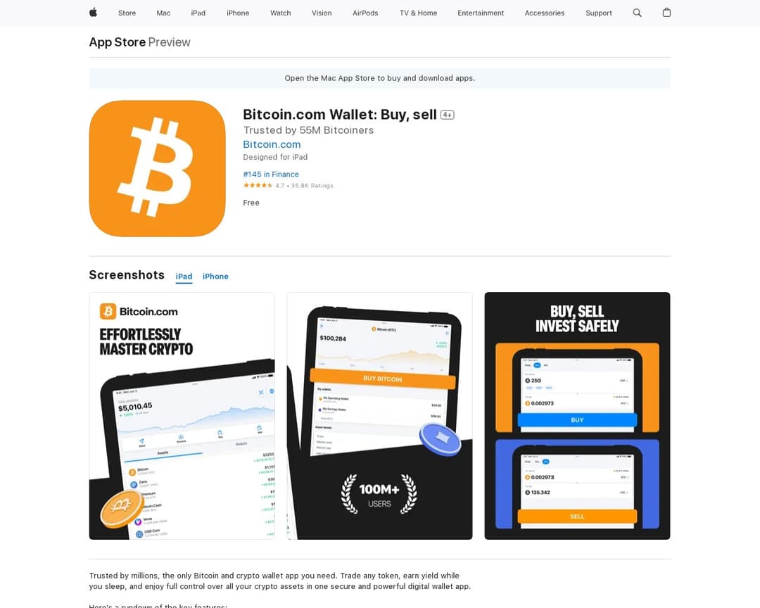 Bitcoin.com Wallet: Buy, sell
