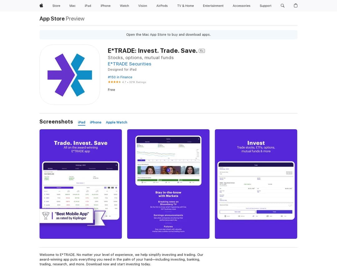E*TRADE: Invest. Trade. Save.