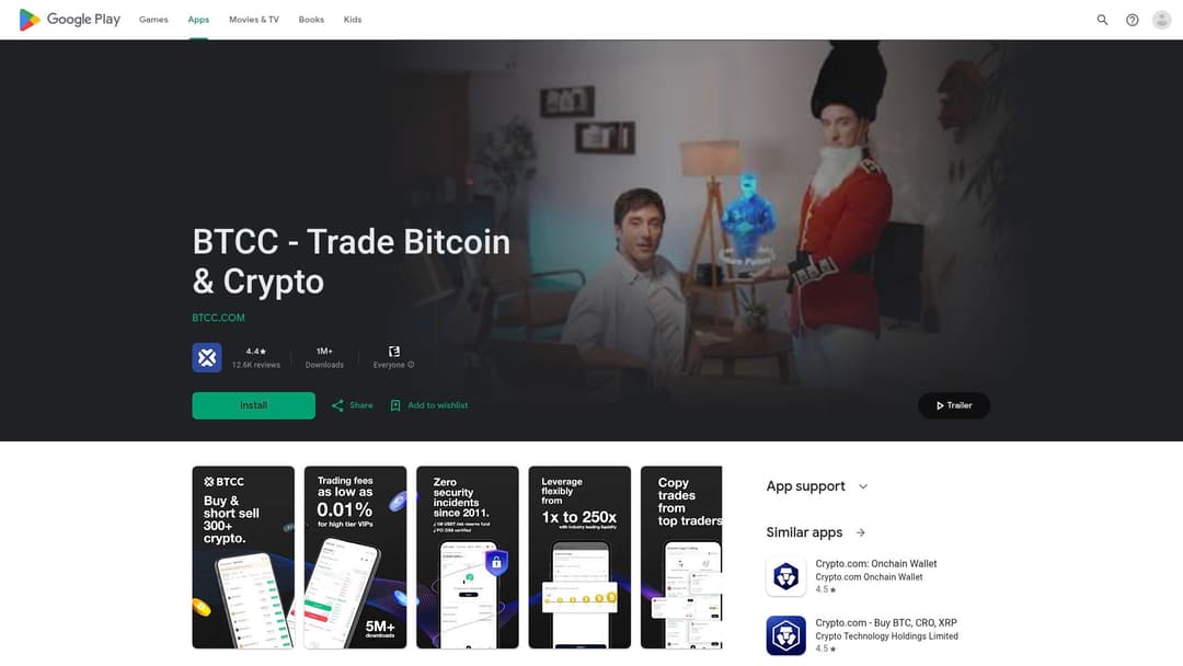 BTCC - Trade Bitcoin & Crypto