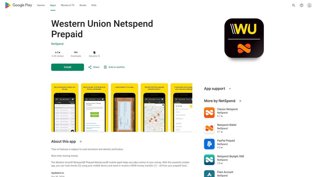 Western Union Netspend Prepaid