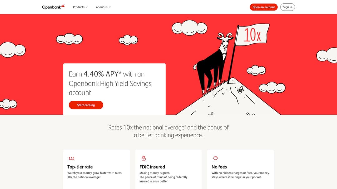 Openbank High Yield Savings Account