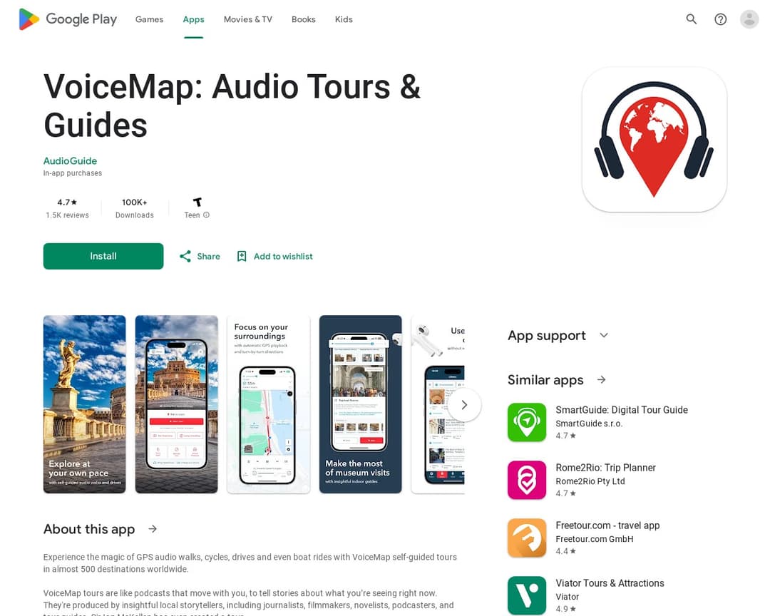 VoiceMap: Audio Tours & Guides
