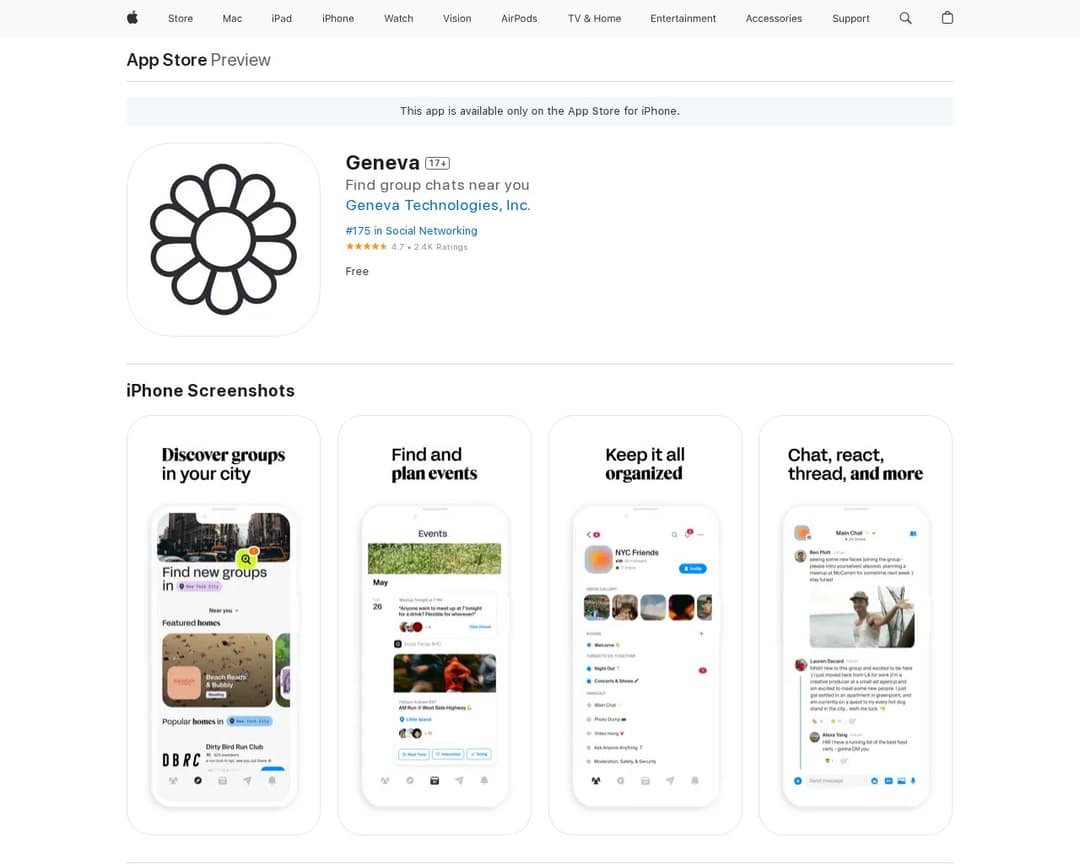 Geneva Social Networking