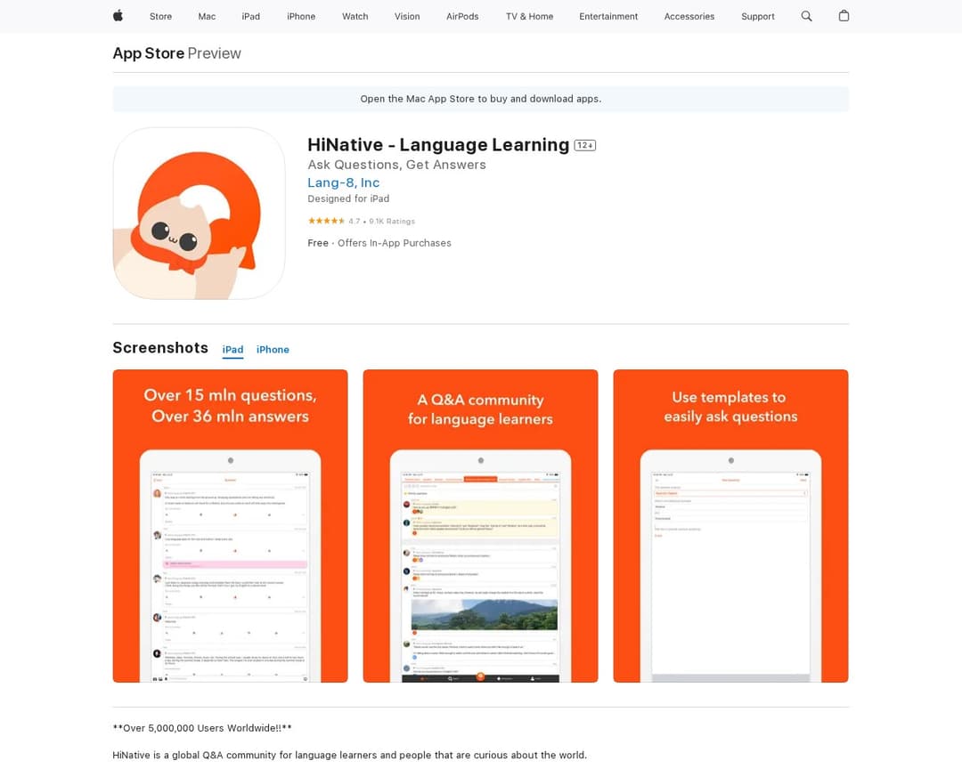 HiNative - Language Learning