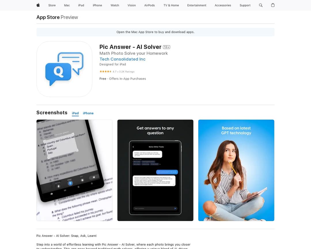 Pic Answer - AI Solver Education