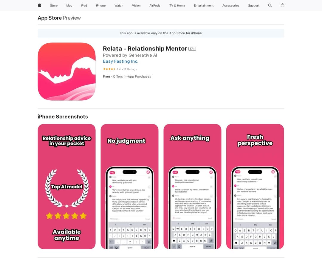 Relata - Relationship Mentor Health & Fitness