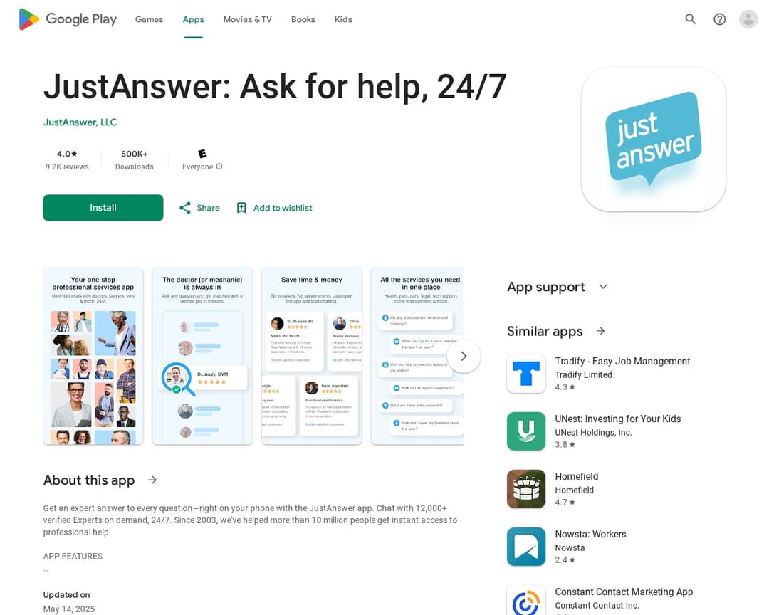 JustAnswer: Ask for help, 24/7