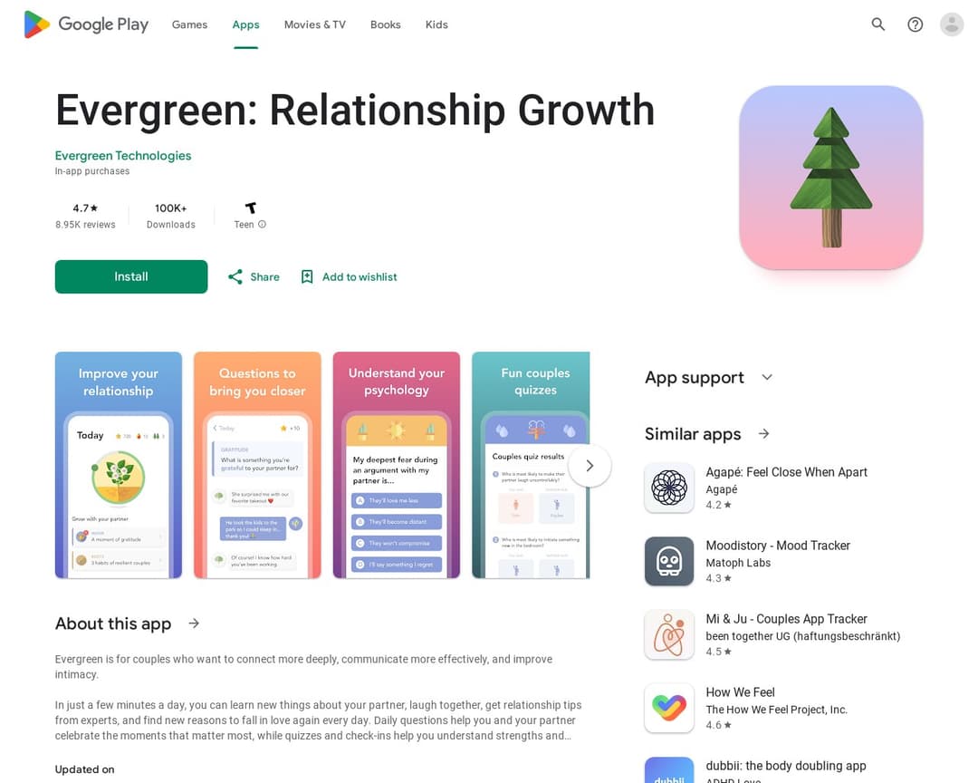 Evergreen: Relationship Growth