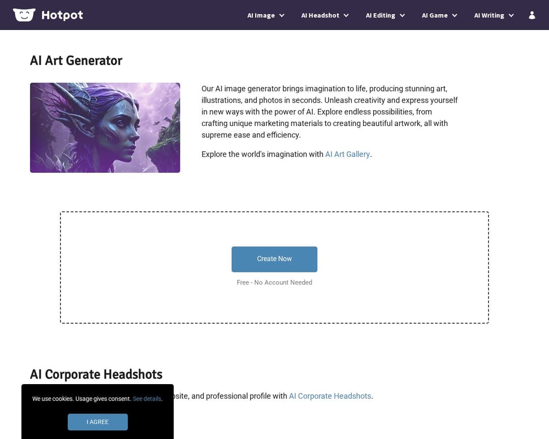 Hotpot.ai Art Generator
