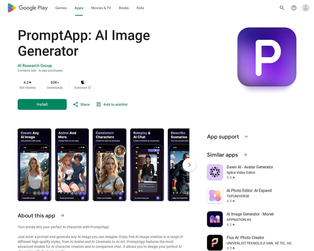 PromptApp: AI Image Generator