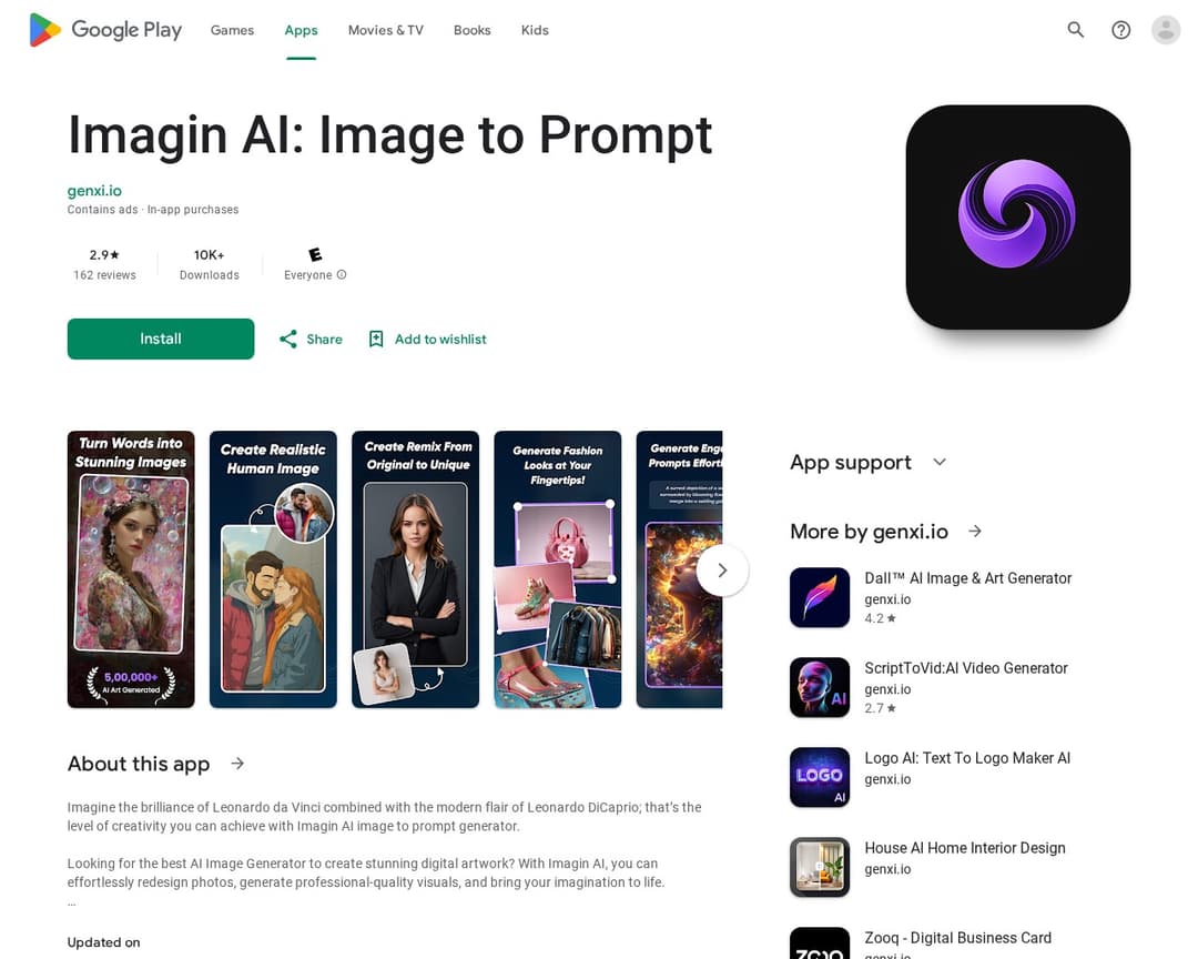 Imagin AI: Image to Prompt