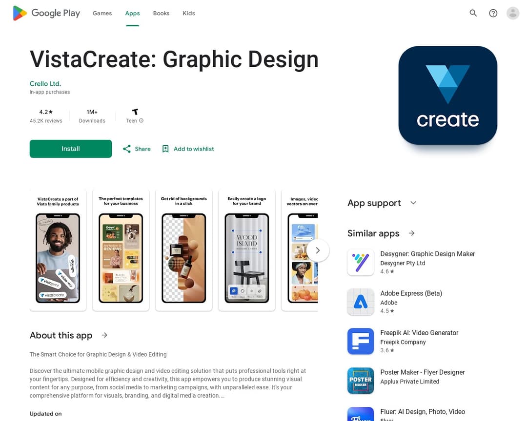VistaCreate: Graphic Design