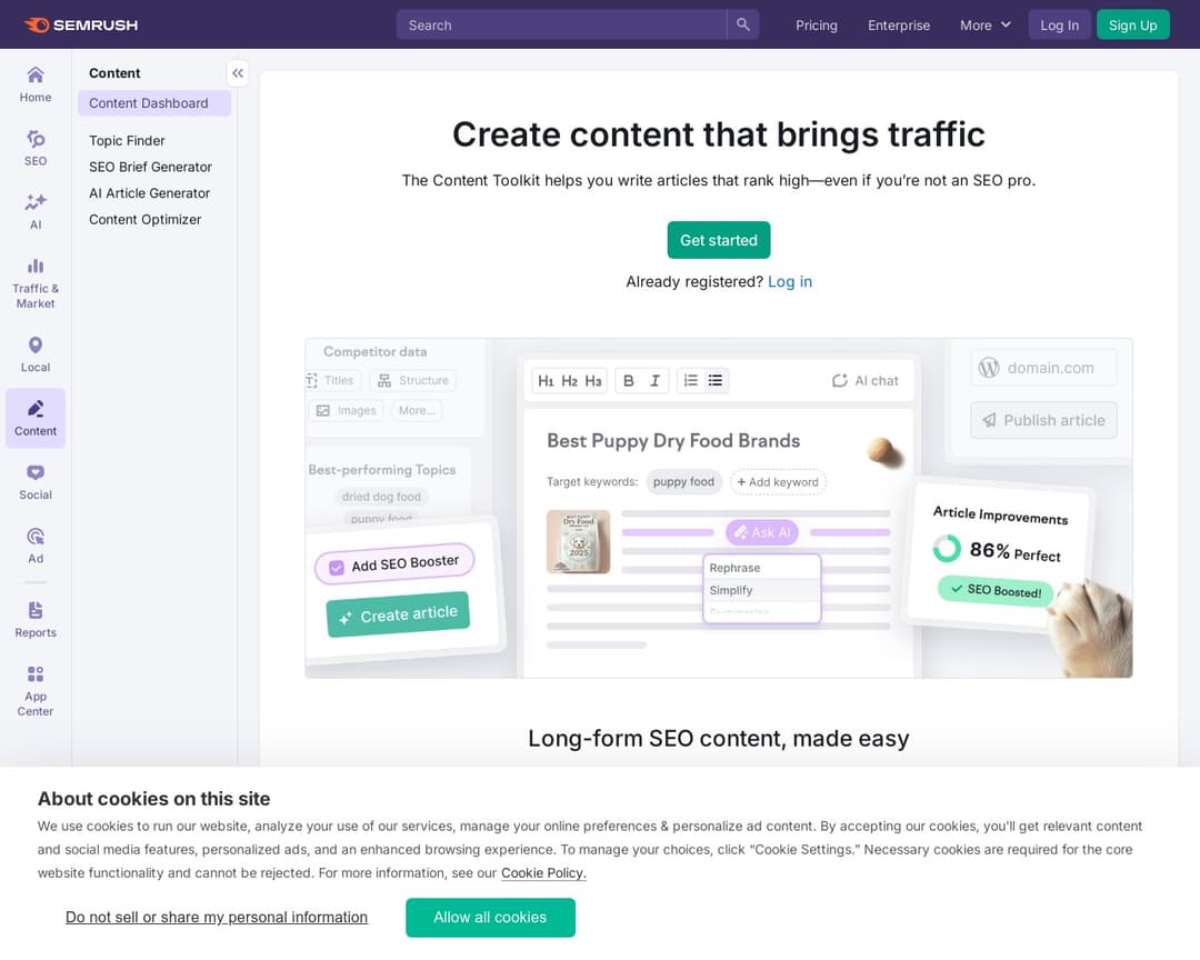 Semrush Content Toolkit