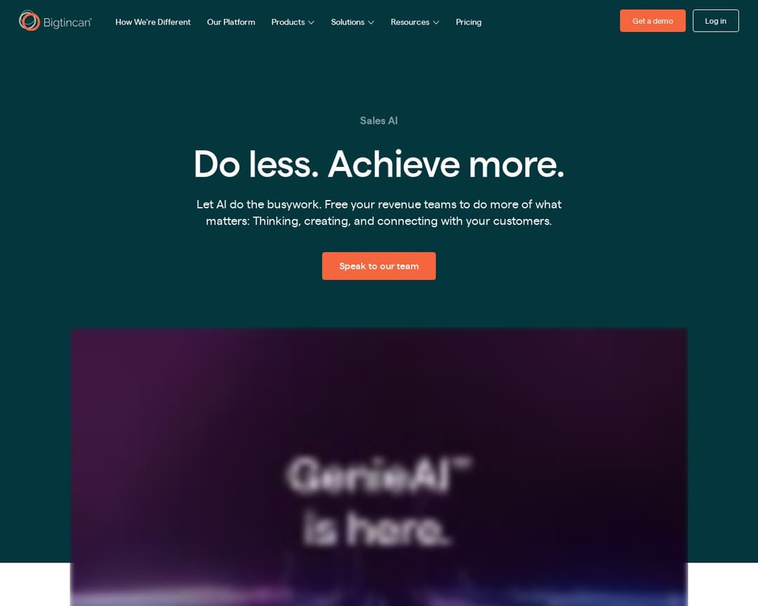 GenieAI by Bigtincan