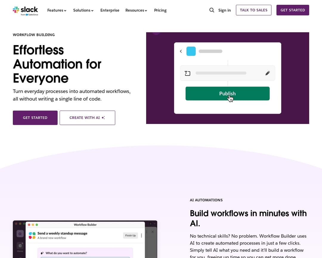 Slack Workflow Builder
