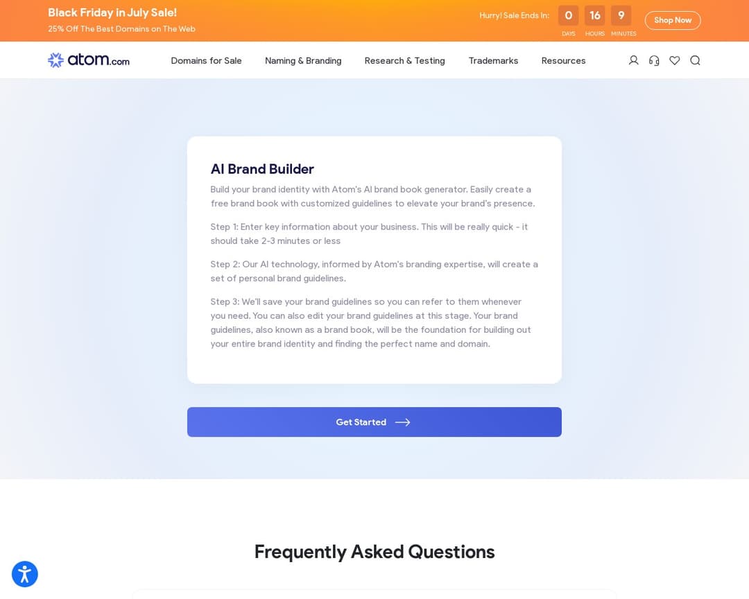 AI Brand Builder - Atom