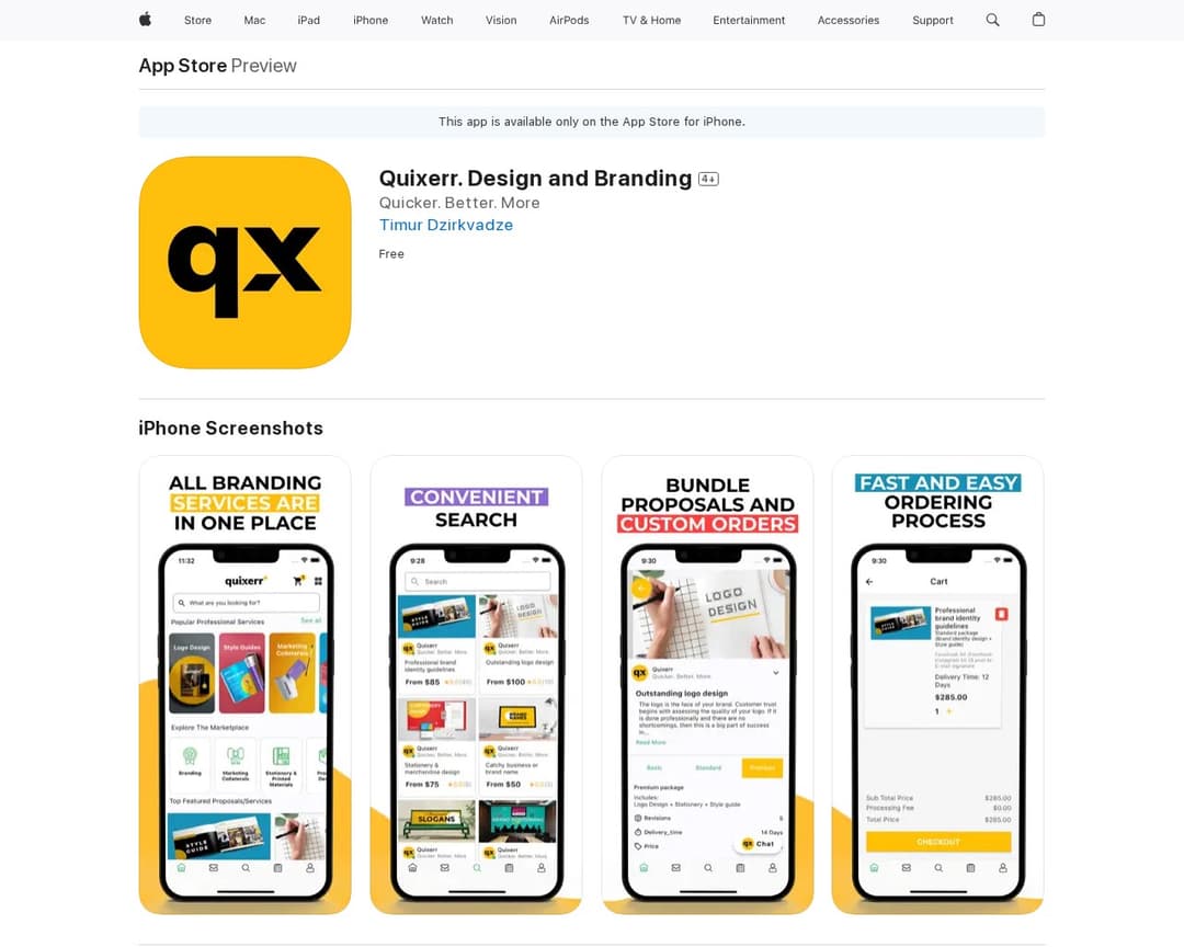 Quixerr. Design and Branding