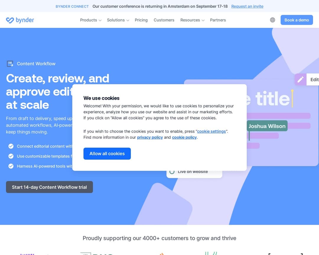 Bynder Content Workflow