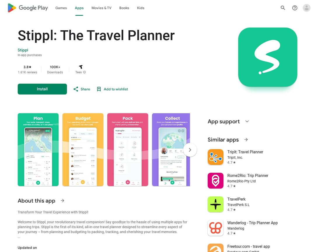 Stippl: The Travel Planner