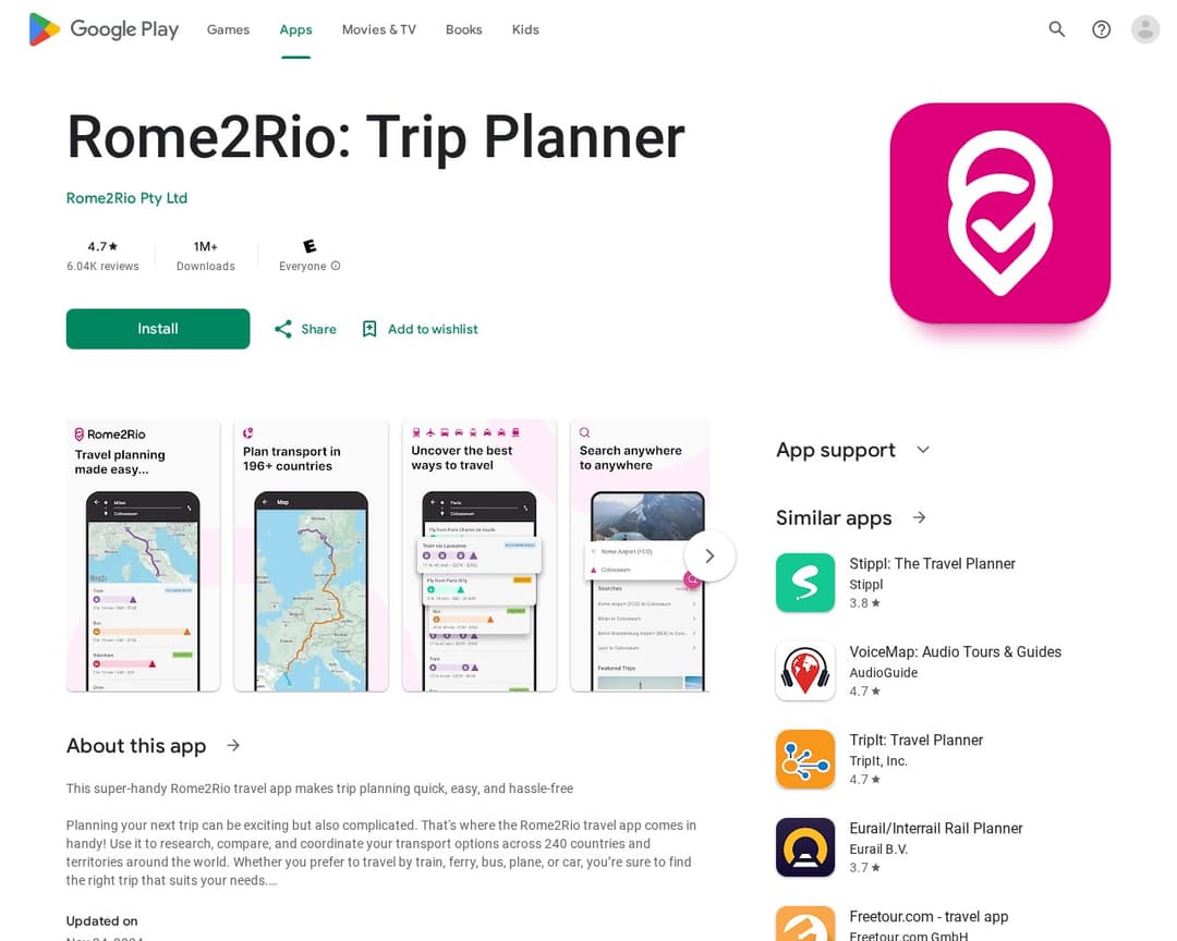 Rome2Rio: Trip Planner