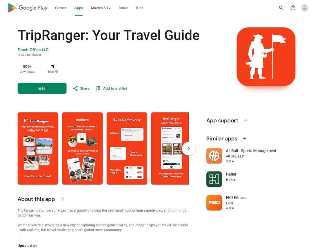 TripRanger: Gamify Travel